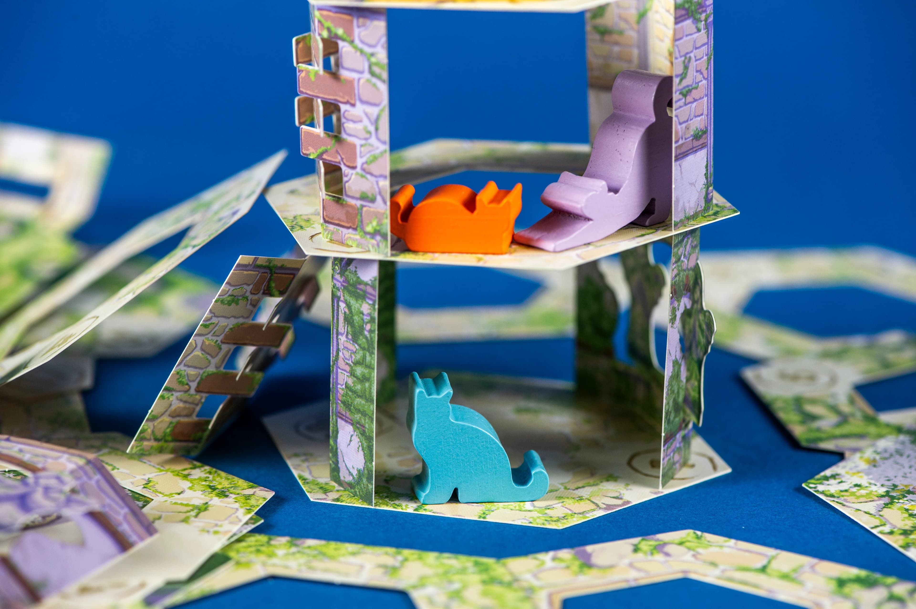 Le Chat et la Tour Jeu - Matériel Mur et Chat