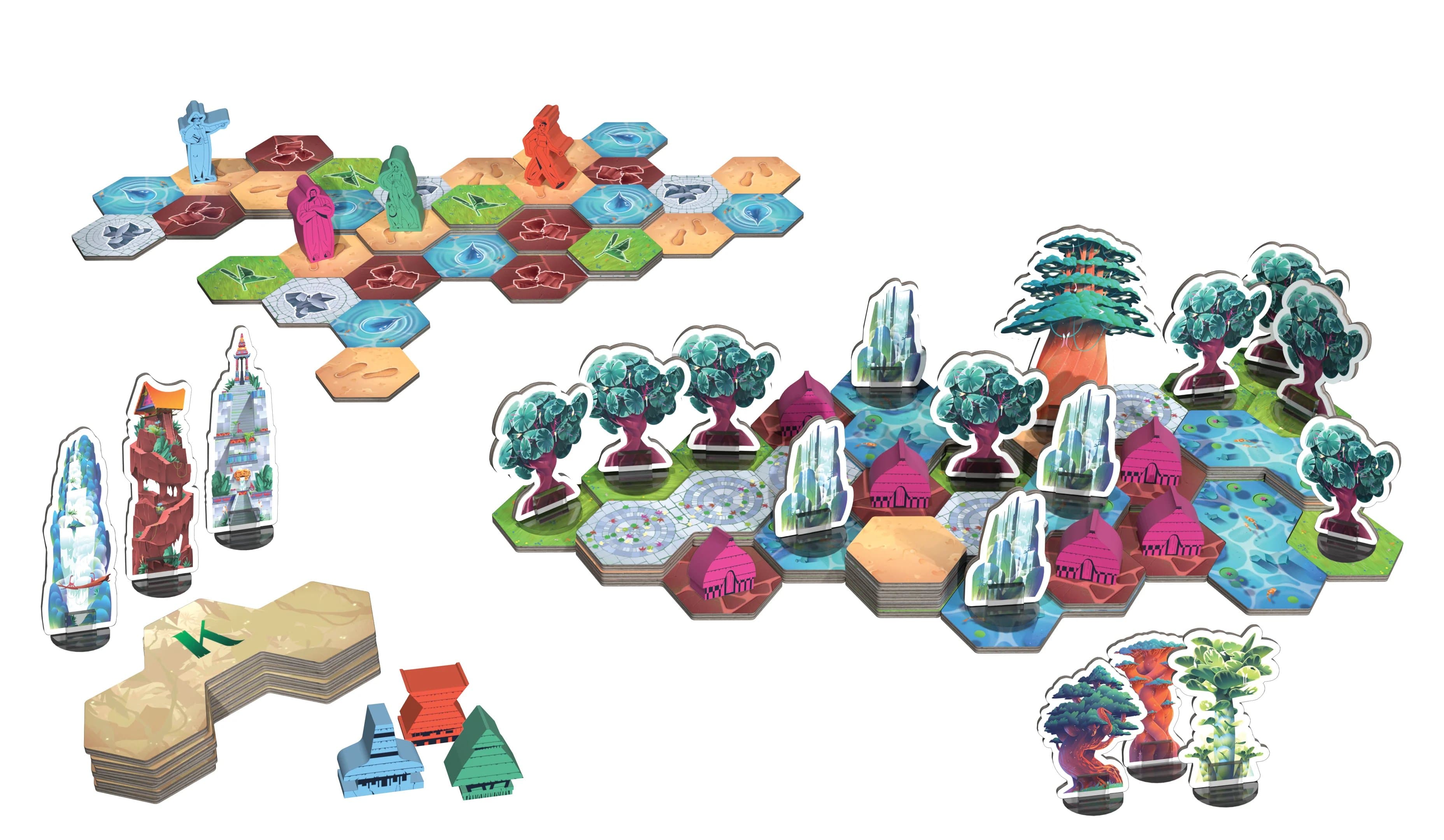Kanoa Terraces Game - Components 3D