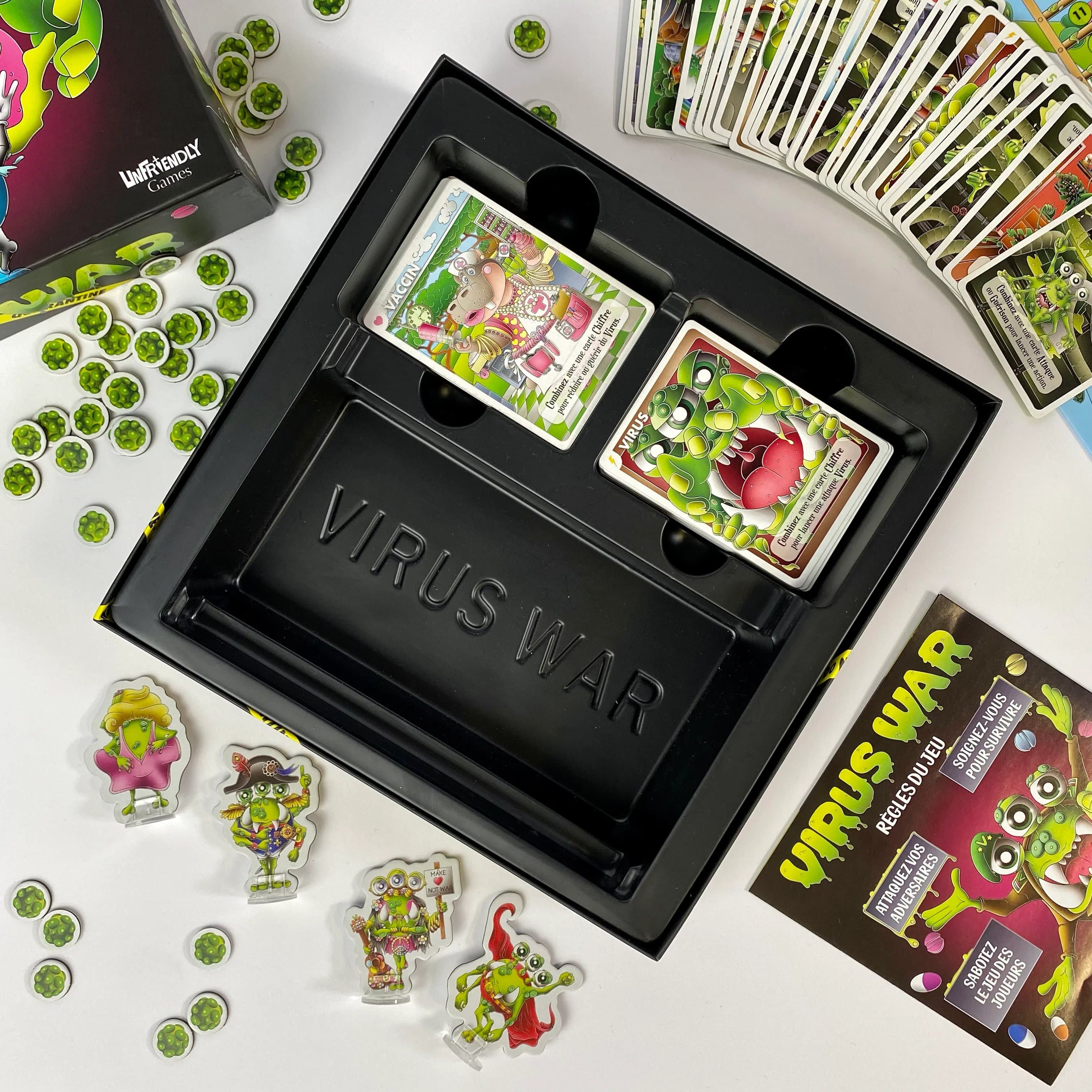 Virus War Game - Components Insert